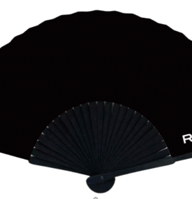 RAVEON RAVE Vějíř | Černý 23cm