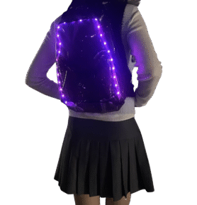 RAVEON Svítící LED batoh | multibarevný