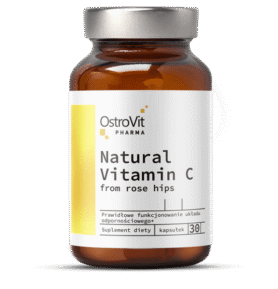 OstroVit Pharma Přírodní vitamín C s divokou růží 30 kapslí