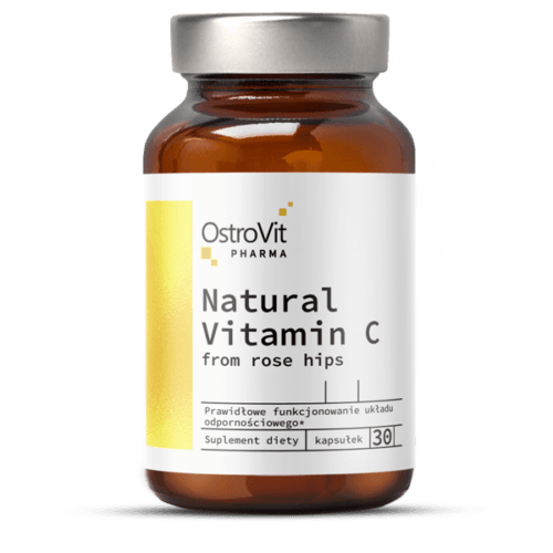 OstroVit Pharma Přírodní vitamín C s divokou růží 30 kapslí