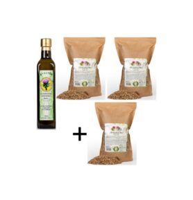 Bio-Detox AKCE 1x Olej 500ml+ 2 + 1 ZDARMA Ostropestřec mariánský semínka 1000g