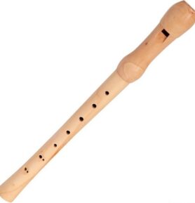 Hudba - Flétna dřevěná 32cm, přírodní (Bino)