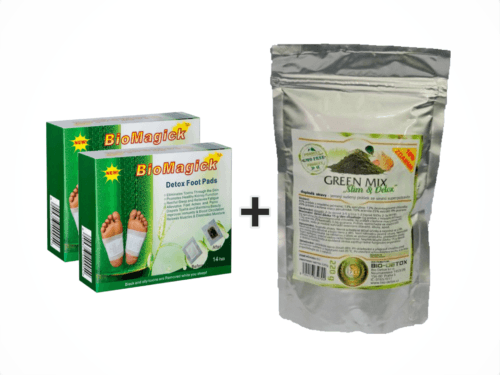 Bio-Detox Biomagick detoxikační náplasti 2  + 1 GREEN MIIX 220g - ZDARMA