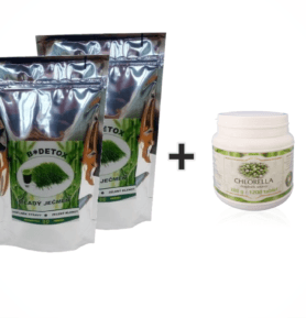 Bio-Detox Mladý ječmen 500g 2x + Chlorella 300g ZDARMA