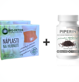 Bio-Detox Náplasti na hubnutí 2+1 Piperin Premium FORTE 20mg 120tbl. - ZDARMA