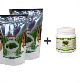 Bio-Detox Mladý ječmen 500g 2x + Spirulina 300g ZDARMA