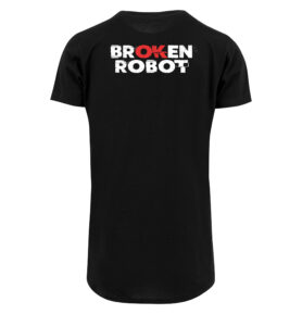 RAVE Prodloužené tričko | Broken Robot Barva: Černá, Velikost: XXL