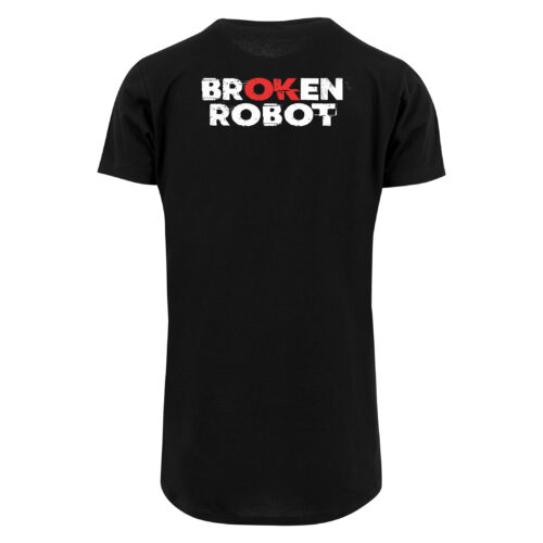 RAVE Prodloužené tričko | Broken Robot Barva: Černá, Velikost: XXL