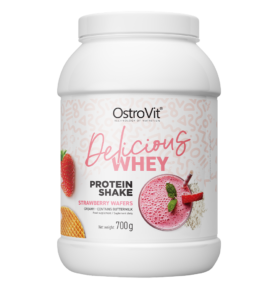 OstroVit WHEY PROTEIN Delicious 700 g - jahodové sušenky