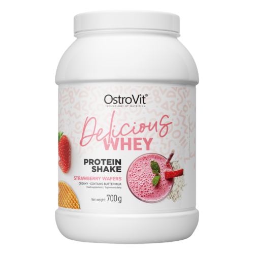 OstroVit WHEY PROTEIN Delicious 700 g - jahodové sušenky