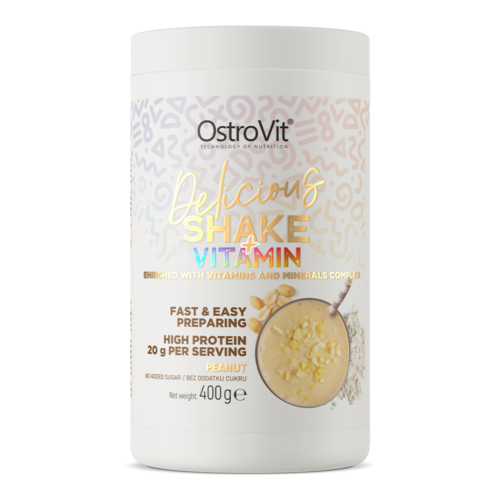 OstroVit Lahodný arašídový koktejl + vitamín 400 g