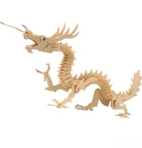 3D Puzzle přírodní - Drak asijský