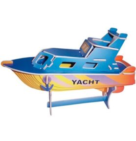 3D Puzzle barevné - Jachta