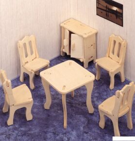 3D Puzzle přírodní - Jídelna