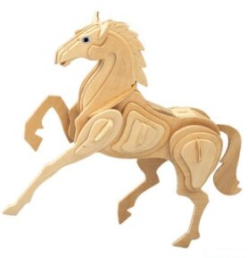 3D Puzzle přírodní - Kůň