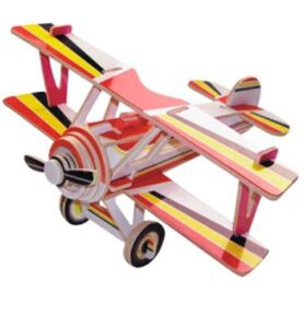3D Puzzle barevné - Dvojplošník