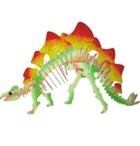 3D Puzzle barevné - Stegosaurus