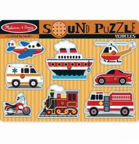 Puzzle muzikální - Dopravní prostředky, 8ks (M&D)