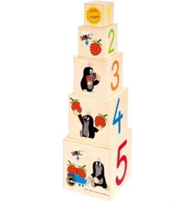 Pyramida - Věž z 5 kostek, Krtek (Bino)