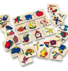 Obrázkové značky pro školky - Dřevěné 32 ks, SET 73522 (Bino)