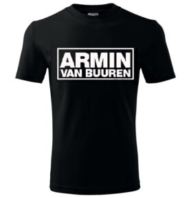 RAVE DJ Tričko | Armin van Buuren Barva: Černá, Velikost: XXL