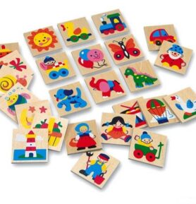 Obrázkové značky pro školky - Dřevěné 25 ks, SET 73511 (Bino)