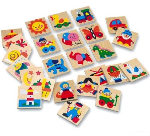 Obrázkové značky pro školky - Dřevěné 25 ks, SET 73511 (Bino)