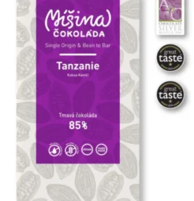 Míšina čokoláda Tmavá 85% Tanzanie, 50g