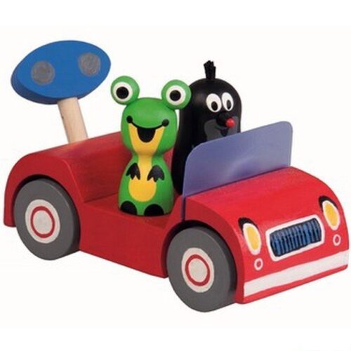 Auto - Krtek na výletě, červené auto (Detoa)