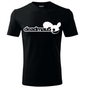 RAVE DJ Tričko | Dead mau5 Barva: Černá, Velikost: L