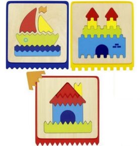 Puzzle hmatové - Hmatová didaktická pomůcka, 22ks (Goki)