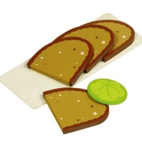 Kuchyň - Plátky chleba na prkýnku (Goki)