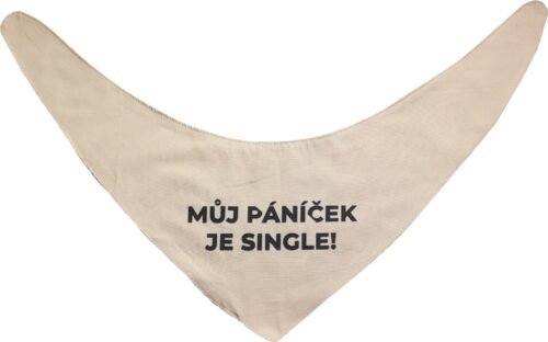 Šátek pro pejska s nápisem Šátek pro psa Obvod krku: L (45-60 cm)