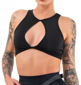 Černý dámský top | Style | Festivalový a párty top Velikost: XXS