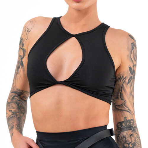 Černý dámský top | Style | Festivalový a párty top Velikost: M