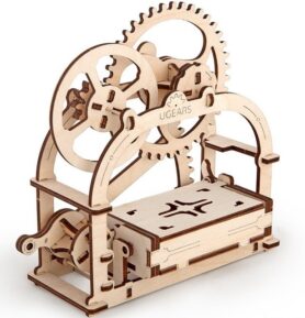 Ugears 3D mechanické puzzle Mechanická krabička 61 ks