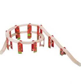 Vláčkodráha set kolejí - Serpentýna, 27ks (Bigjigs)