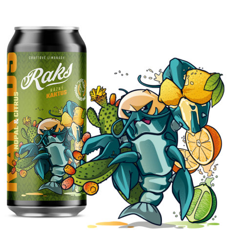 Raks Limonáda Rázný kaktus, 500ml