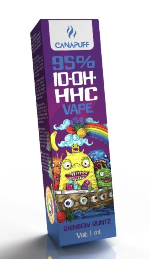Cannapuff 10-OH-HHC Disposable vape pen 1 ml | Rainbow Runtz
