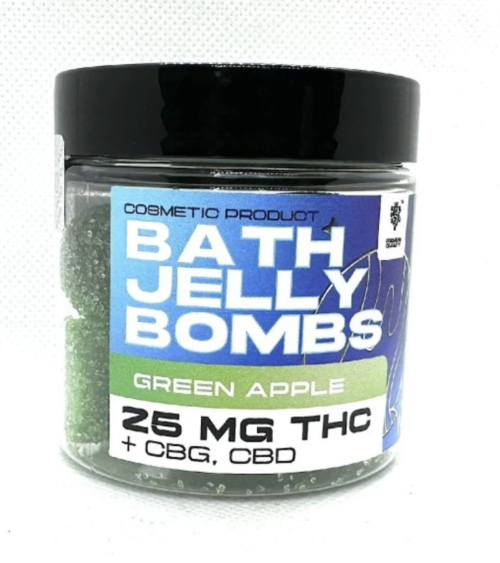 Czech CBD THC Bath Jelly bombs 15 ks | Green apple
