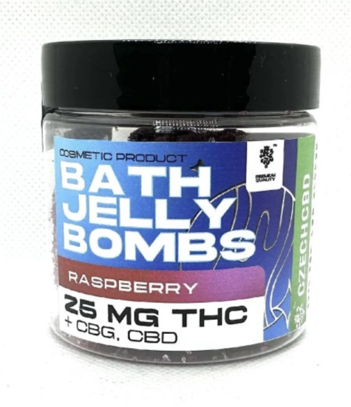 Czech CBD THC Bath Jelly bombs 15 ks | Raspberry