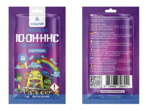 Cannapuff 10-OH-HHC Cartridge 1 ml | Rainbow Runtz