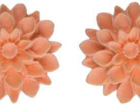 Flowerski Náušnice Sunny peach, 1 pár