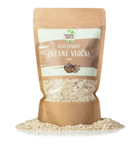 NaturalProtein Ovesné vločky bezlepkové - jemné, 400g