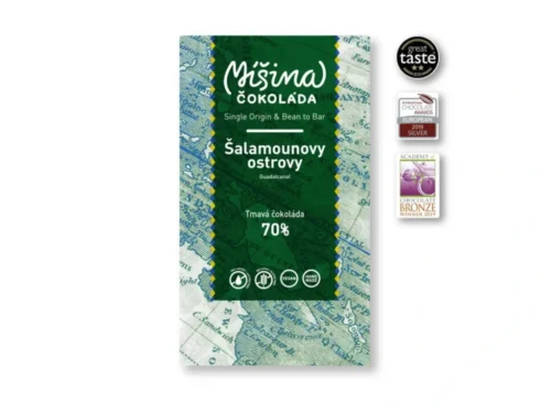 Míšina čokoláda Tmavá čokoláda 70% Šalamounovy ostrovy, 50g
