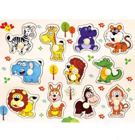 Puzzle vkládací - Safari, 11ks (Bino)