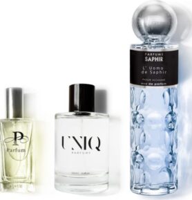 UNIQ No. 260 + PURE No. 260 + L Uomo de SAPHIR - TRIO Voda po holení 100ml + Parfémovaná voda 50ml + 200ml