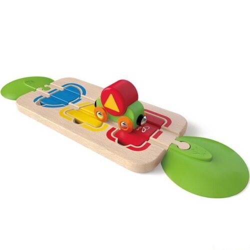 Vláčkodráha doplněk - Kolej s vkládačkou a mašinkou (Hape)