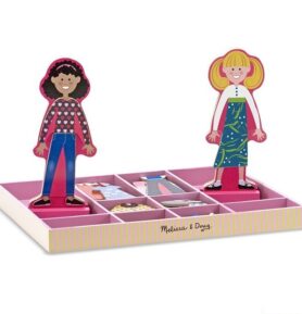 Puzzle oblékání magnetické - Dívky Abby a Emma, 56ks (M&D)