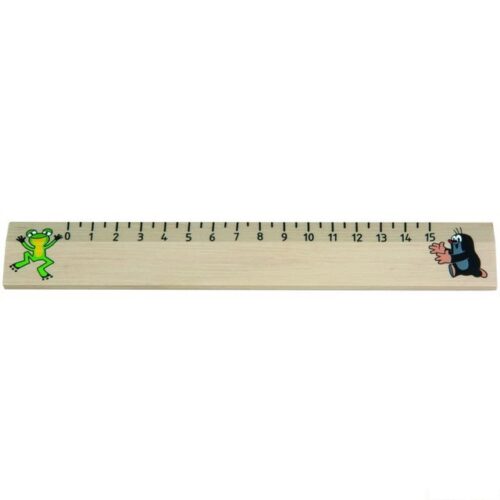 Pravítko - Dřevěné 20cm, Krtek (Detoa)